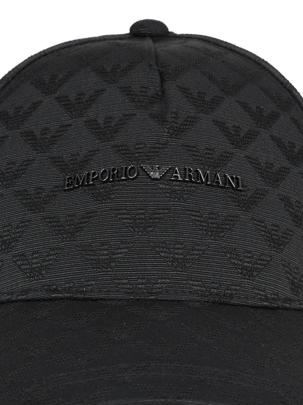 Emporio armani logo print cap