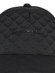 Emporio armani logo print cap