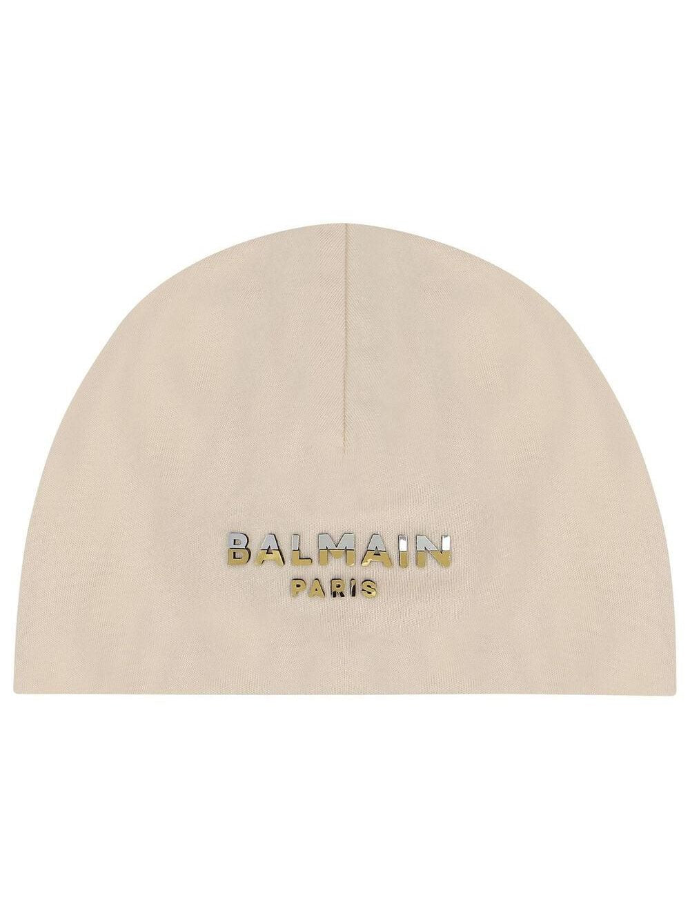 Balmain kids logo-appliqué cotton pajamas