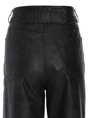 Textured straight pants