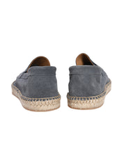 DIEGO GREY SUEDE PENNY ESPADRILLES