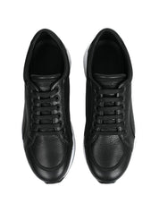 GIORGIO ARMANI  Share Deerskin and leather sneakers حذاء رياضي 