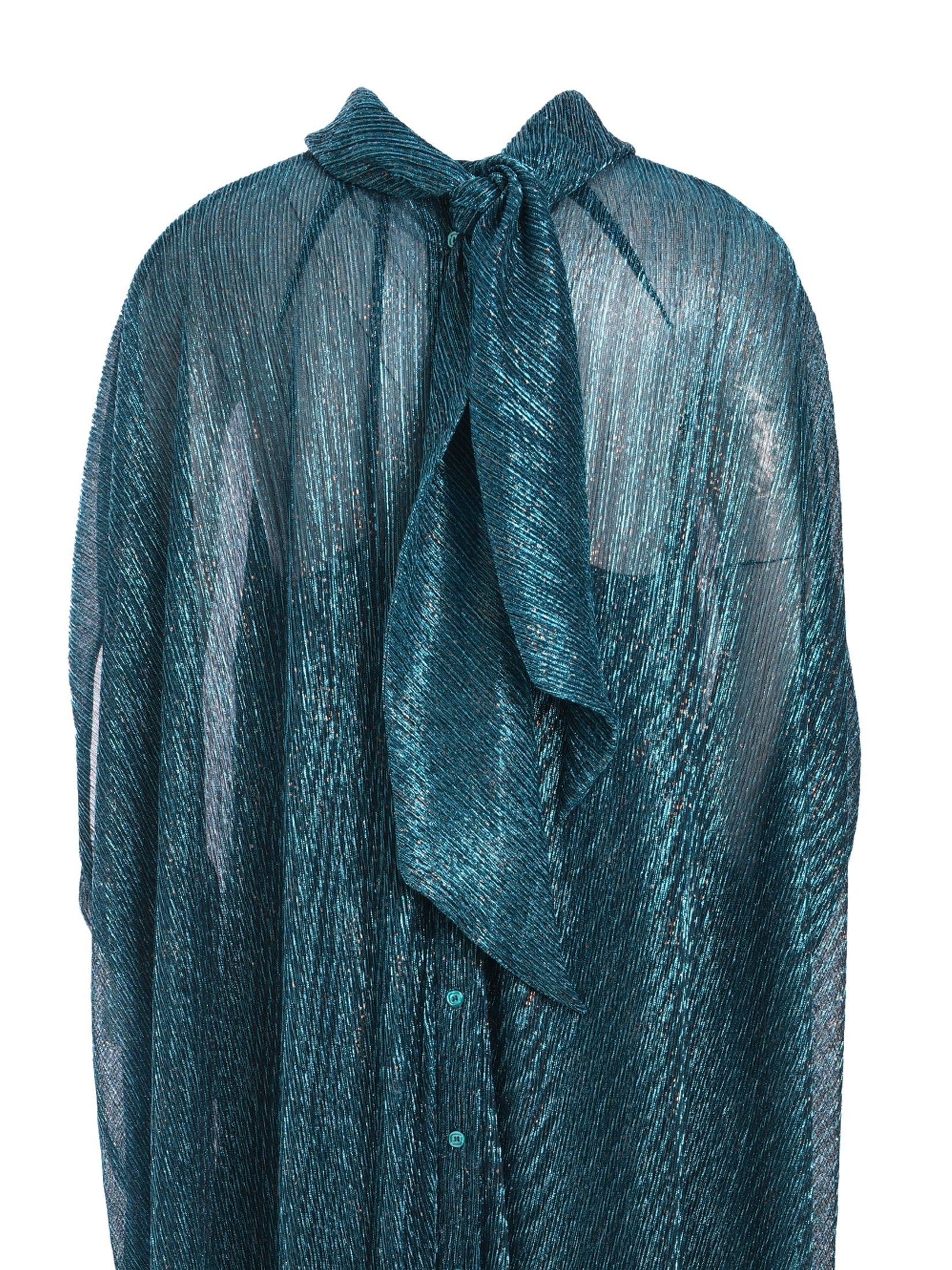 Long dress stardust metallic