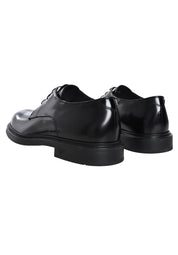 Emporio Armani panelled 35mm lace-up derby shoes