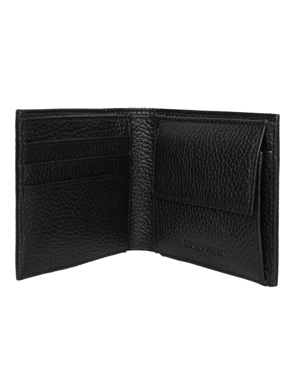 Emporio armani men's tumbled leather wallet