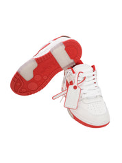 OUT OF OFFICE CALF LEATHER WHITE - RED