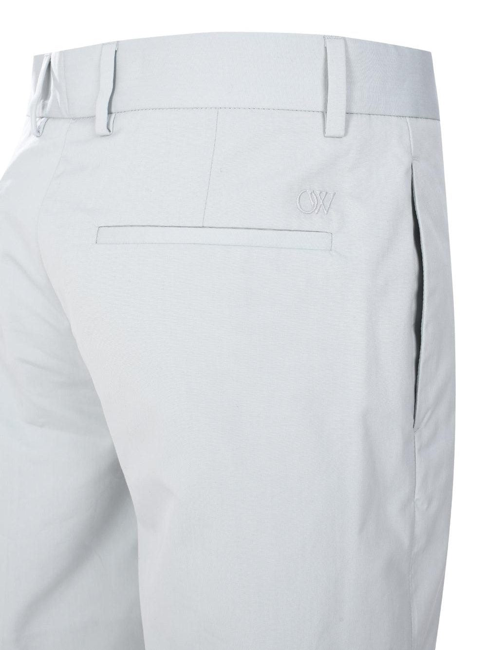Ow emb heavycot shorts artic ice  artic
