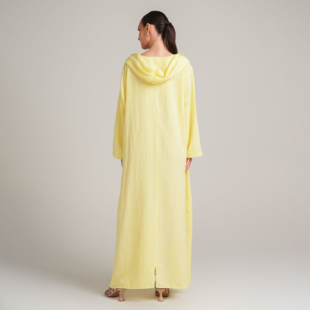 YELLOW LINEN DRESS