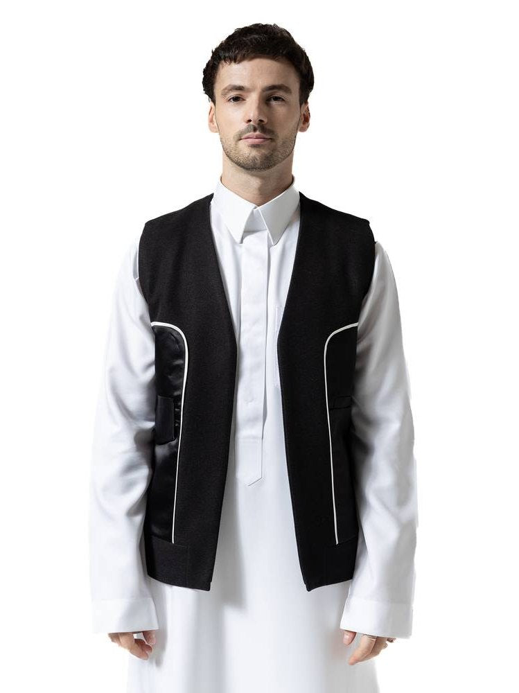 V-line black vest