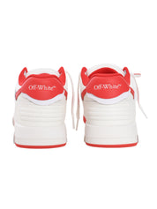 OUT OF OFFICE CALF LEATHER WHITE - RED