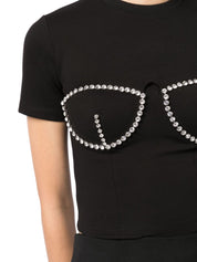 CRYSTAL BUSTIER CUP T-SHIRT