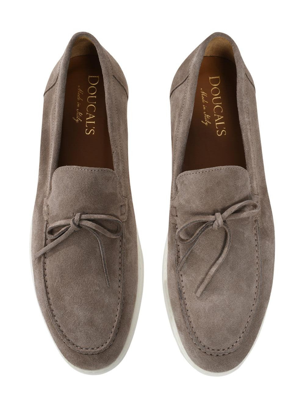 Doucal's penny-slot suede loafers