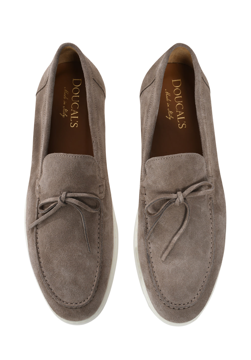 Doucal's penny-slot suede loafers