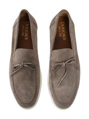 Doucal's penny-slot suede loafers