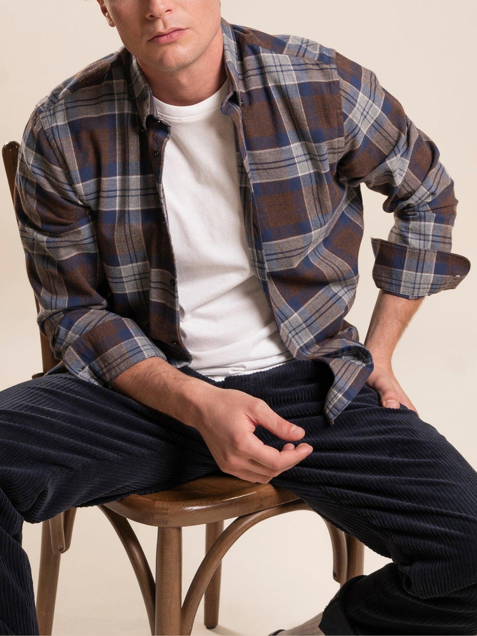 Button down l-s flannel