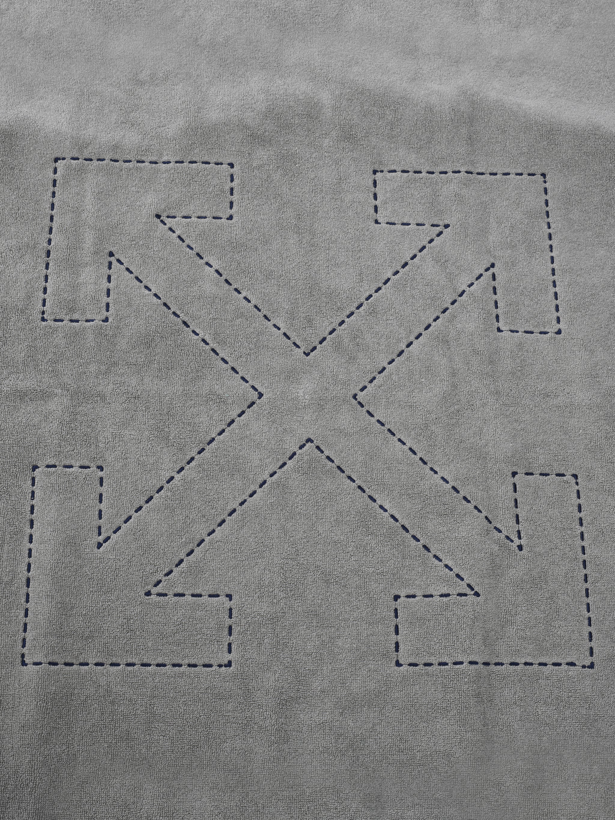 SIN TERRY CLOTH BEACH TOWEL GREY BLUE