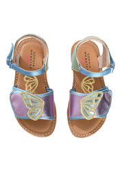 Sophia Webster Mini Girls Pink Leather Butterfly Sandals