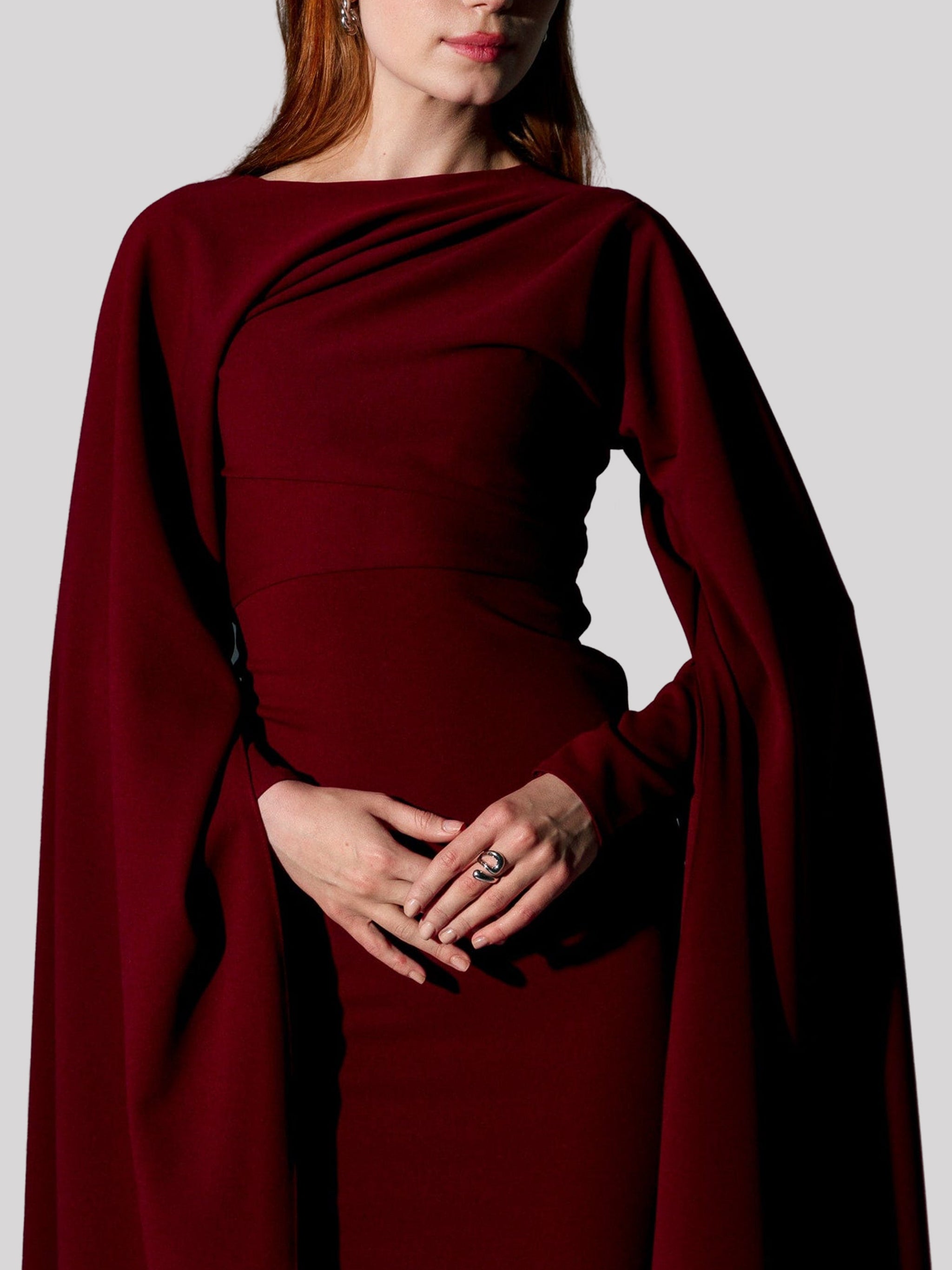 ELIANA CAPE DRESS