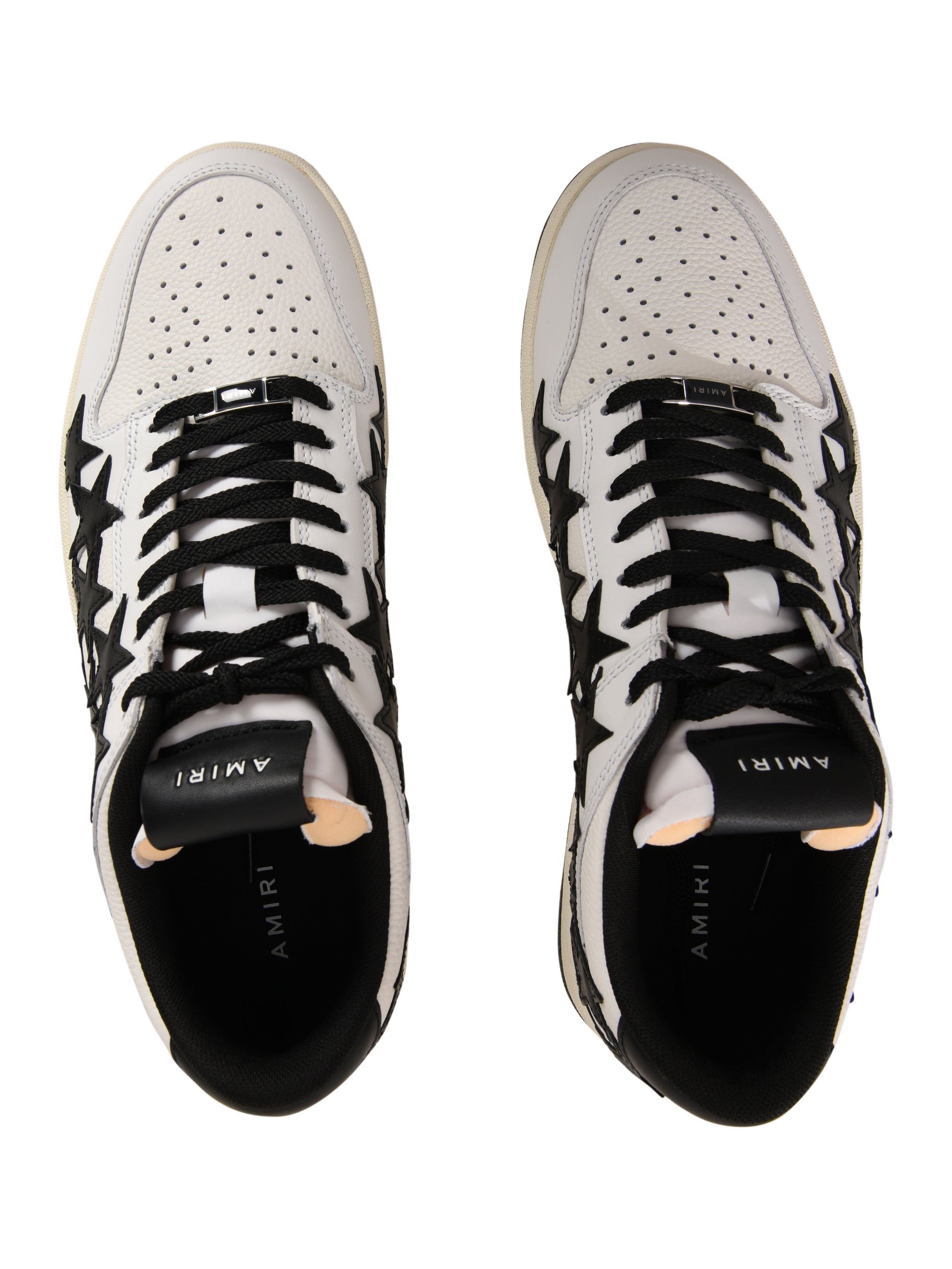 Leather Sneakers with Low Star Detail