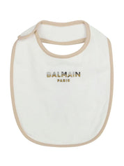 Balmain kids logo-appliqué cotton pajamas