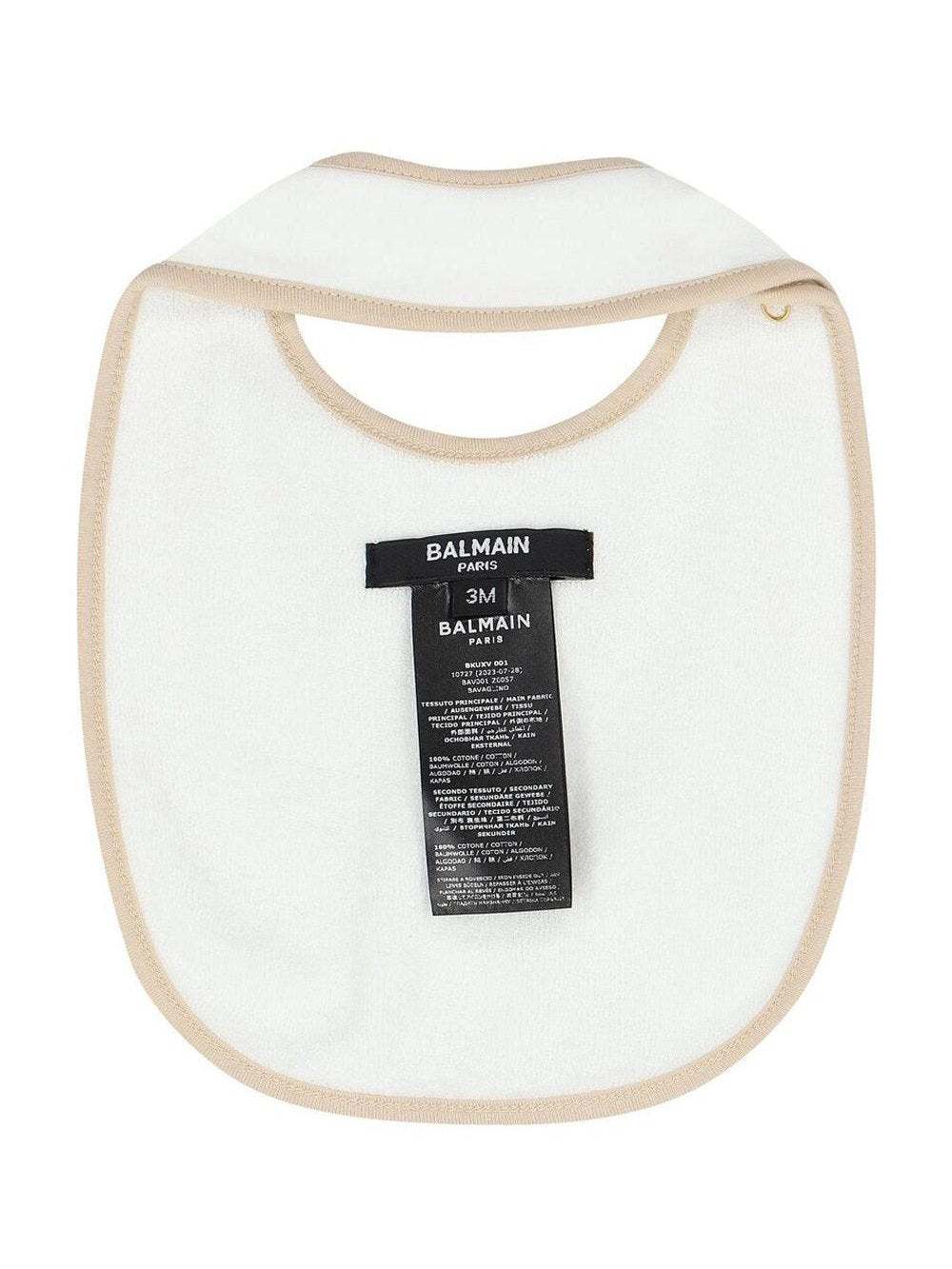 Balmain kids logo-appliqué cotton pajamas
