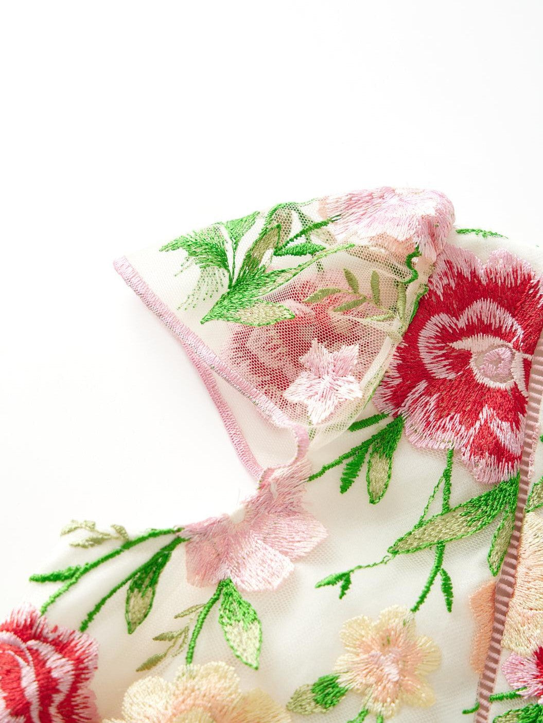 Poppy embroidered dress