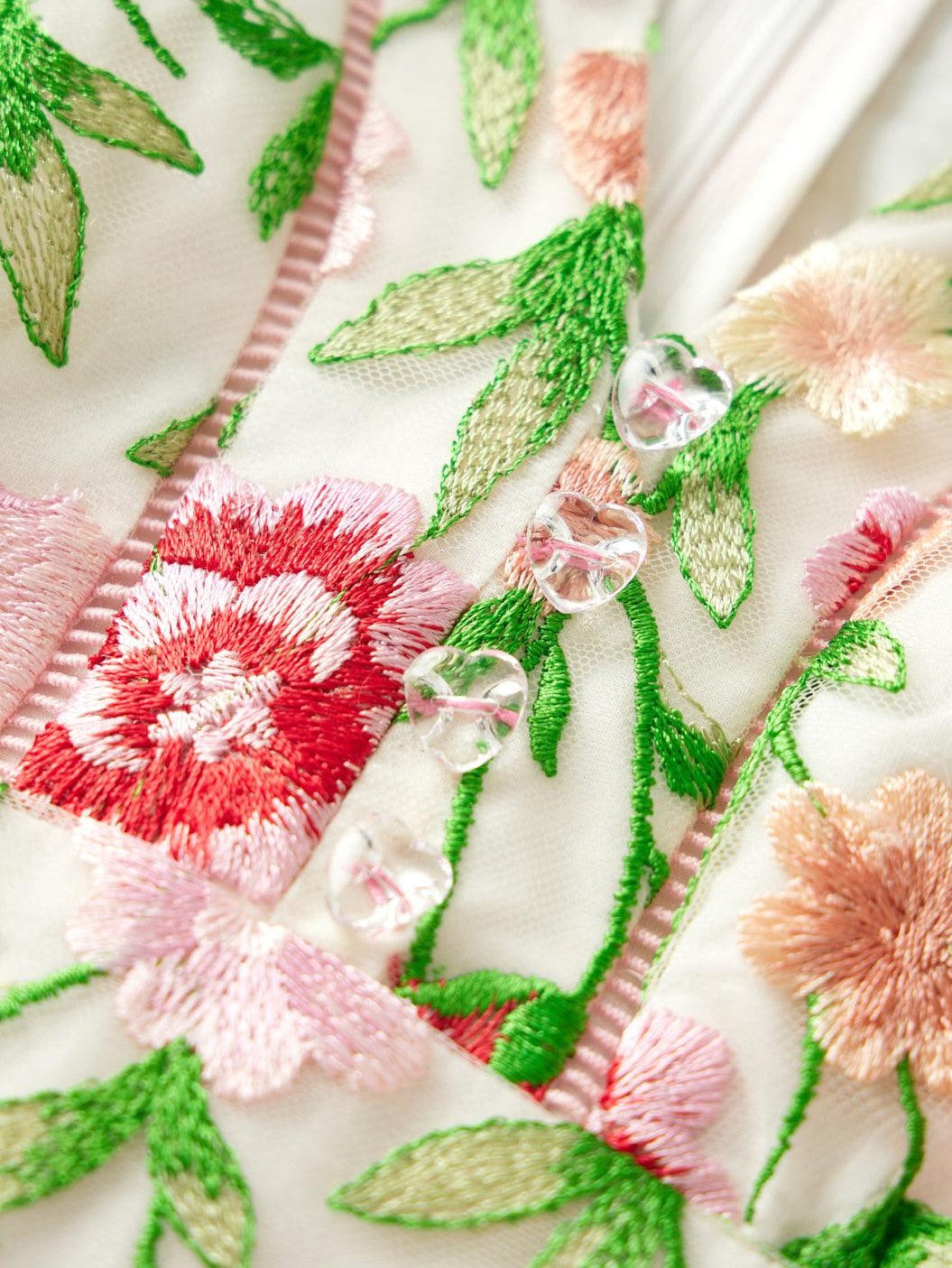 Poppy embroidered dress