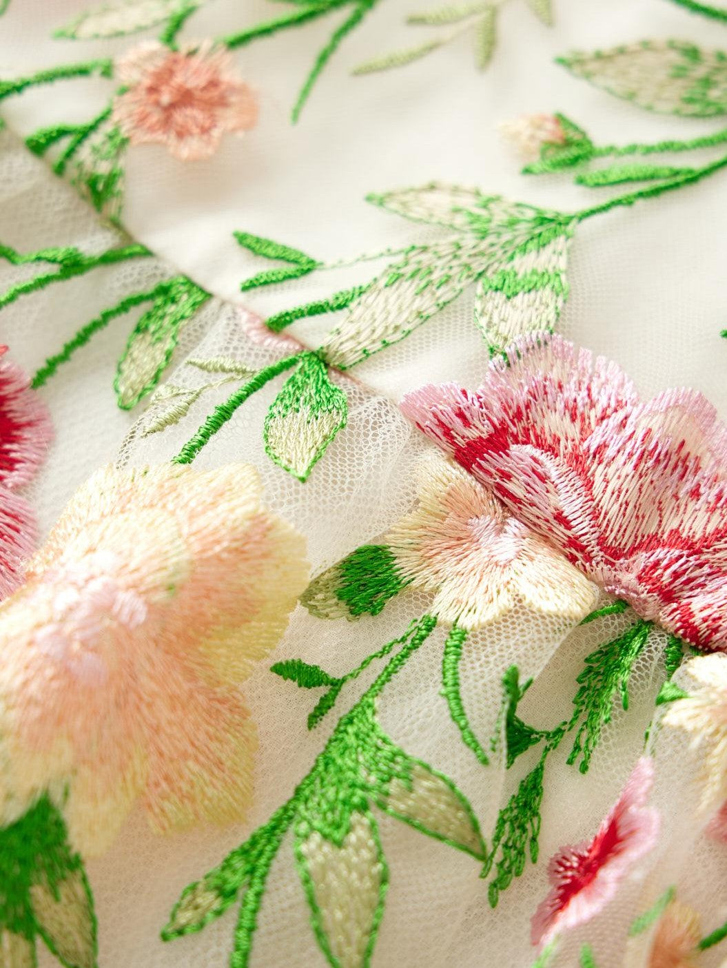 Poppy embroidered dress