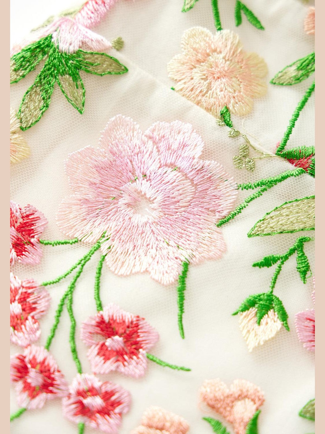 Poppy embroidered dress