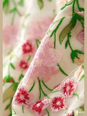 Poppy embroidered dress