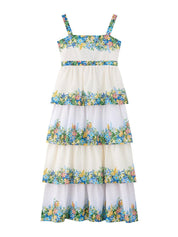 Serenity embroidered maxi dress