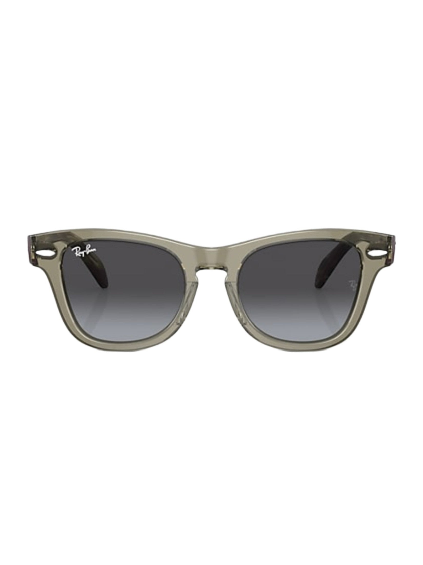 Ray-ban rj9707s kids sunglasses - polished transparent green