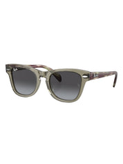 Ray-ban rj9707s kids sunglasses - polished transparent green