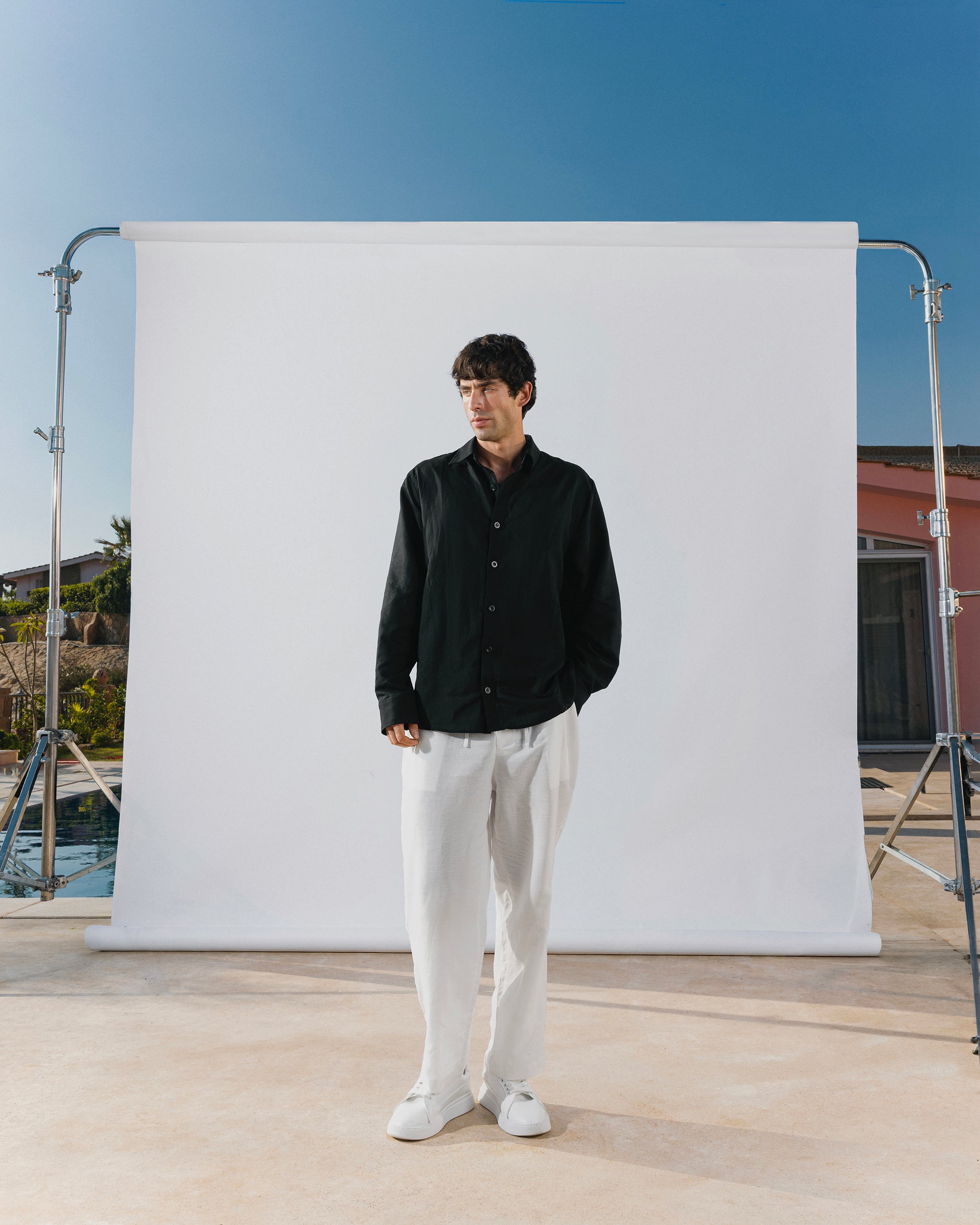 Long sleeve black shirt solmare