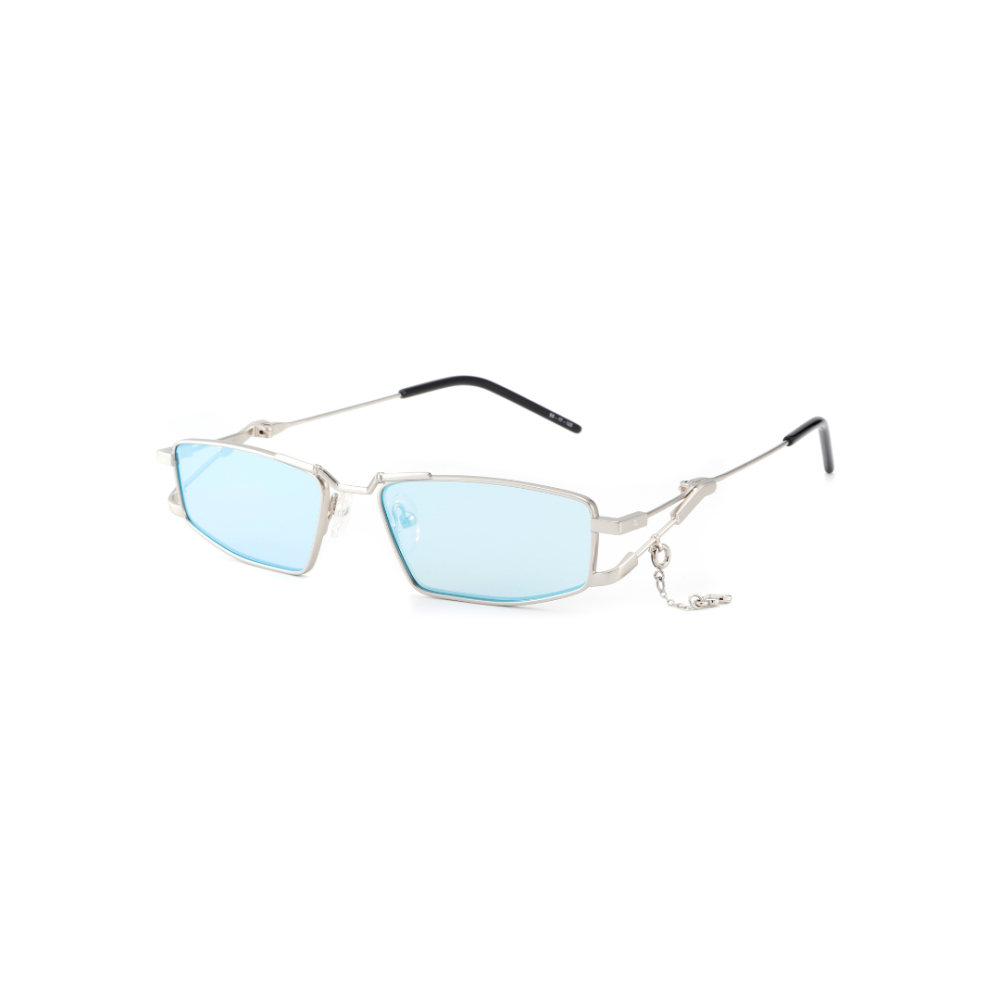 Si8 Silver Frame Rectangular Sunglasses