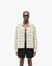 Sheer Long Sleeve Flannel Shirt