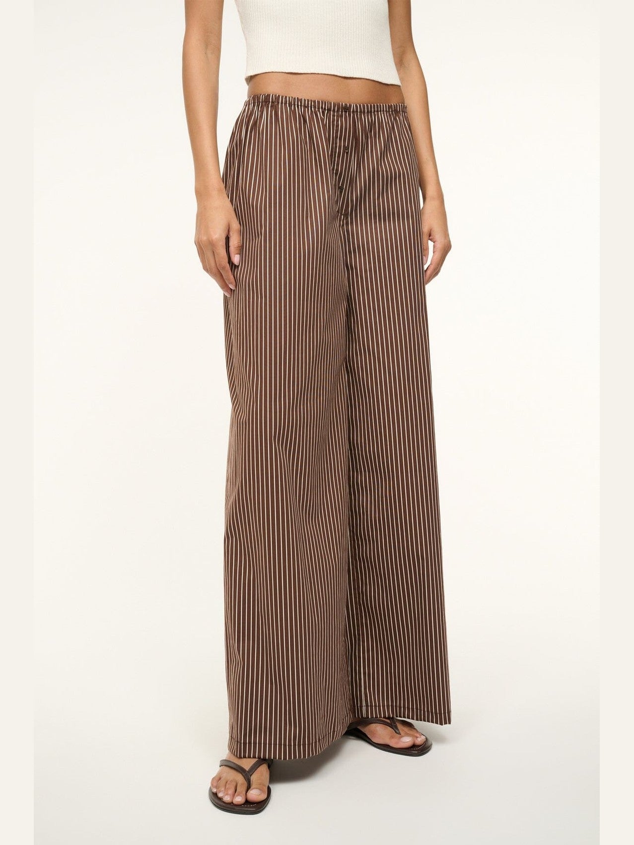 Bonfire pant dark oak micro stripe
