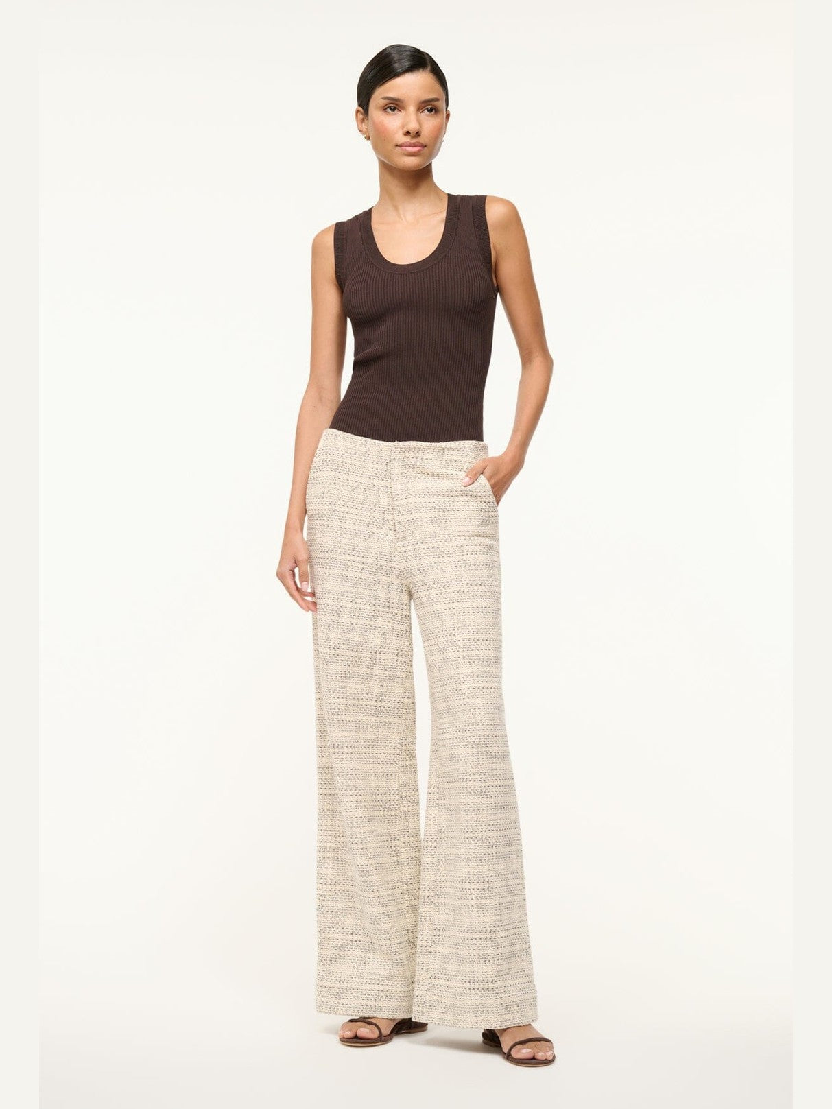 Lilia pant ivory multi