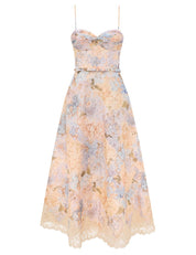 Valiant tucked midi dress