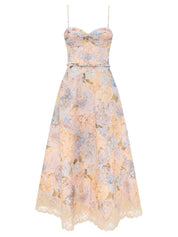Valiant tucked midi dress