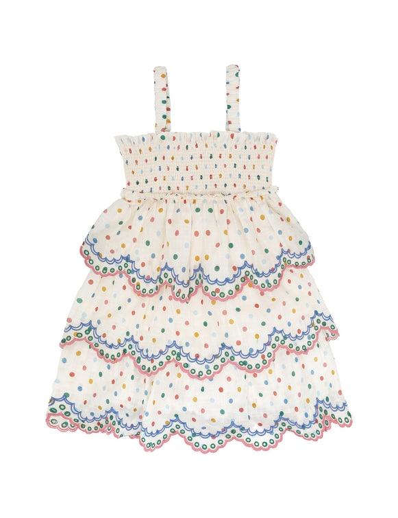 EVERLEY EMBROIDERY DRESS