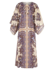 OTTIE KAFTAN MIDI DRESS