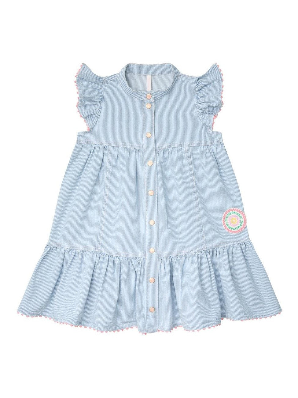 Wylie kids denim flutter dress