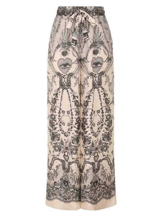 Crush draw waist pant