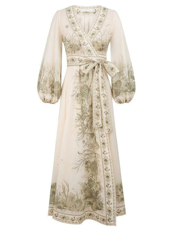 Wanderlust wrap midi dress