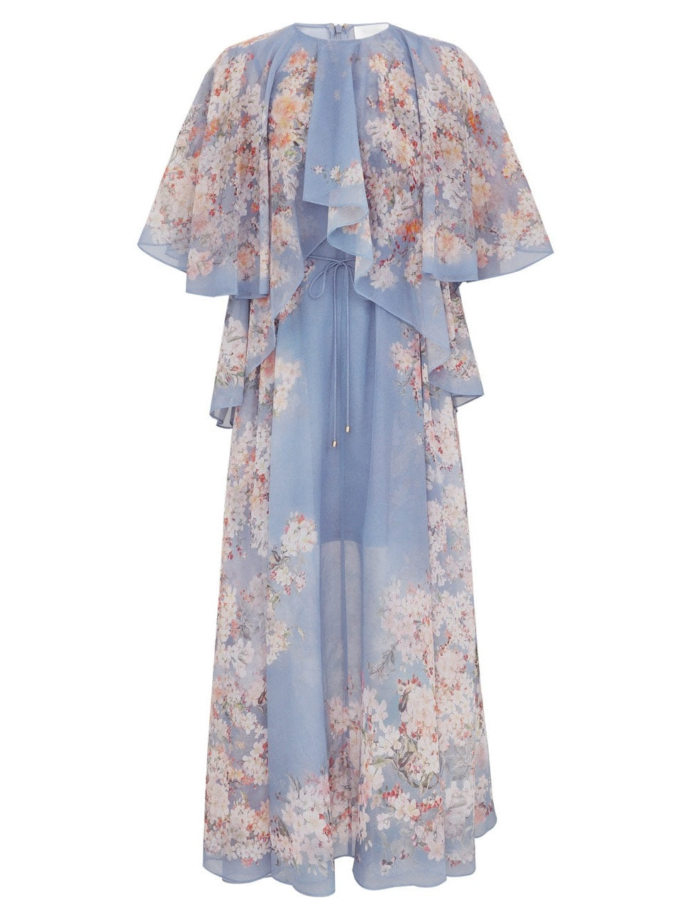 Cascadian tiered maxi dress
