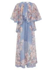 Cascadian tiered maxi dress