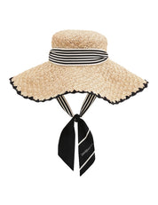 RAFFIA TIPPED SUNHAT