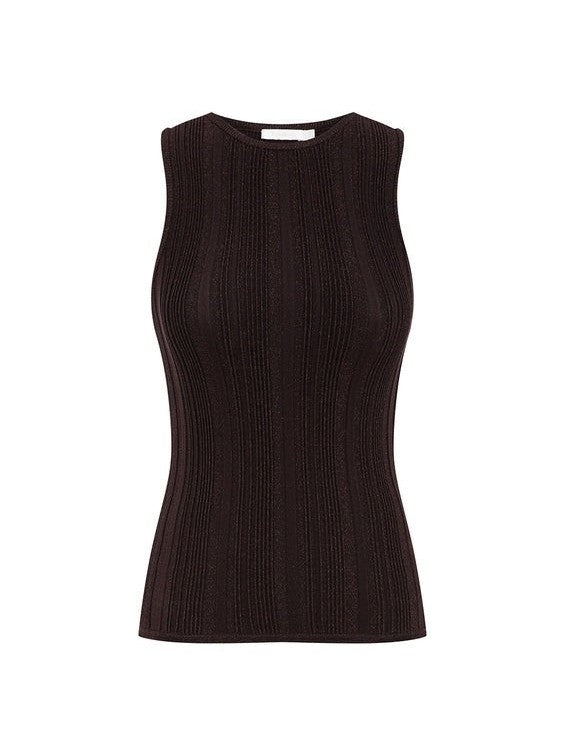 Lucky metallic racer tank