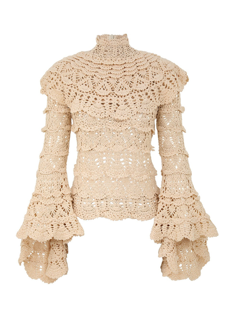 Hypnotic hand crochet sweater